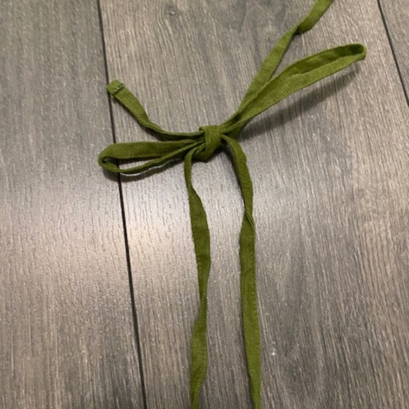 Lykke Wullf Pearl Linen Green Bralette Size XS - Picture 3 of 10